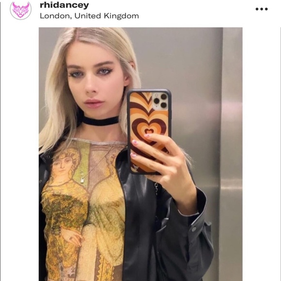 Rhi Dancey Handcrafted in English Mesh Top S - Picture 2 of 9